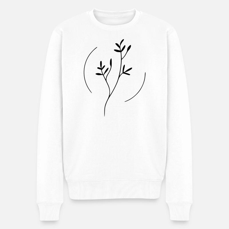 Branche en cercle - Pull Premium bio Homme - blanc