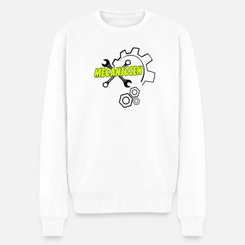 Mécanicien - Pull Premium bio Homme - blanc