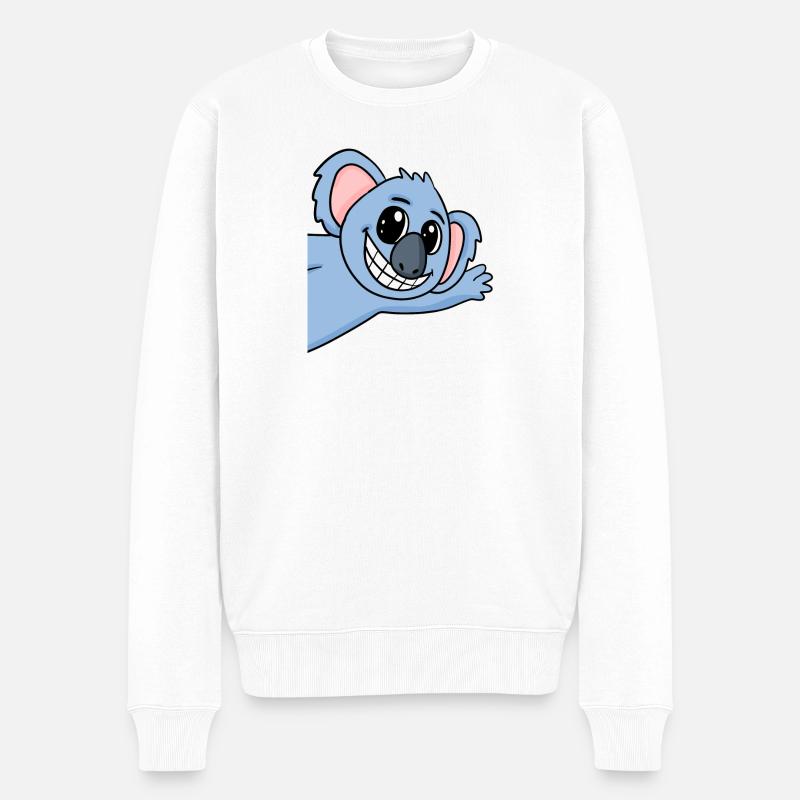 Koala Salutation Salutation Koala Bear - Pull Premium bio Homme - blanc