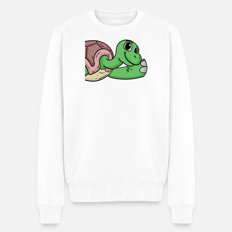 Salutation des tortues - Pull Premium bio Homme - blanc