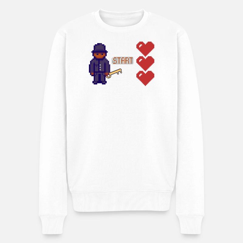 game love - Pull Premium bio Homme - blanc