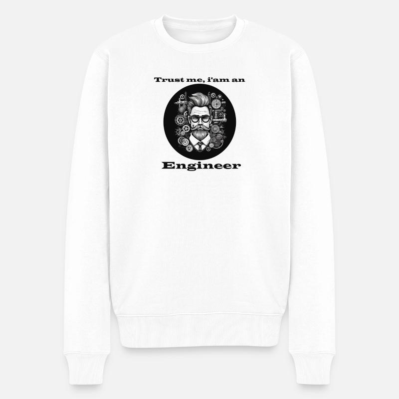 Faites-moi confiance Ingénieur - Pull Premium bio Homme - blanc