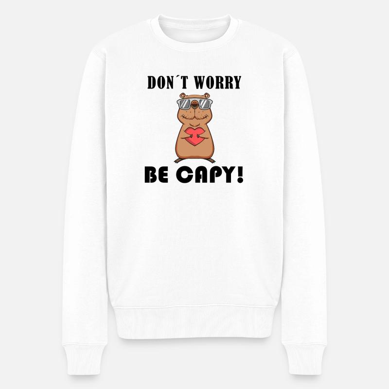 Capybara Capybara Cadeau - Pull Premium bio Homme - blanc