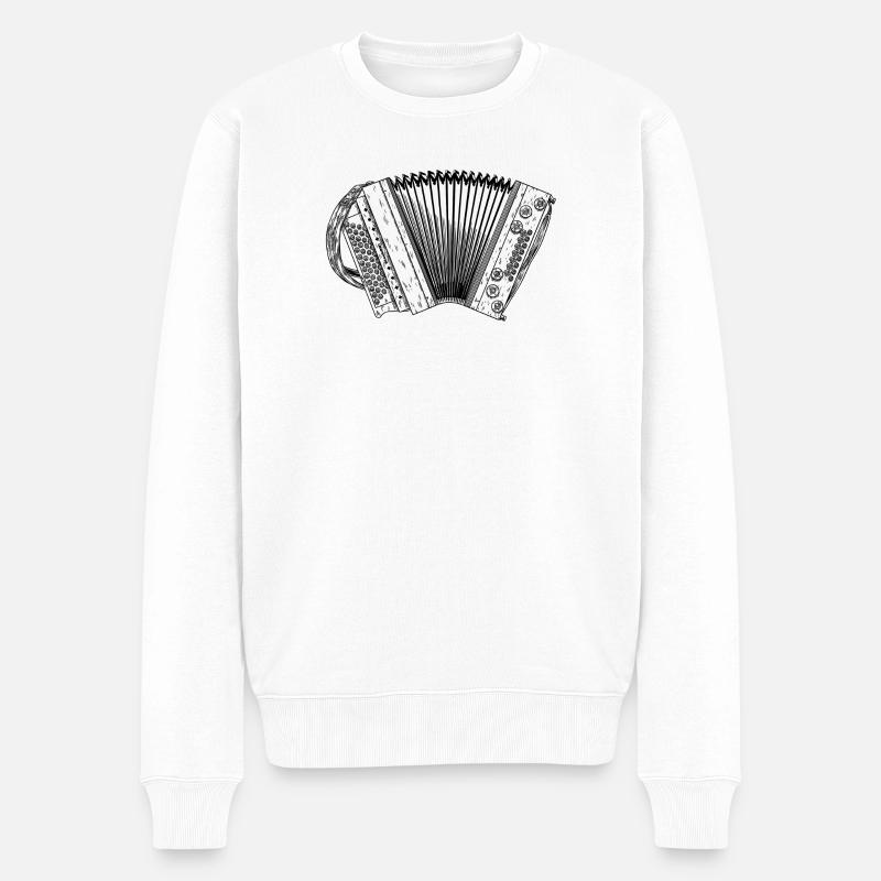 Ziach - Harmonica styrienne - Squeezebox | ZiachON - Pull Premium bio Homme - blanc