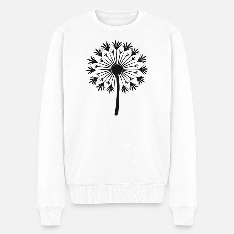 Conception de pissenlit - Pull Premium bio Homme - blanc