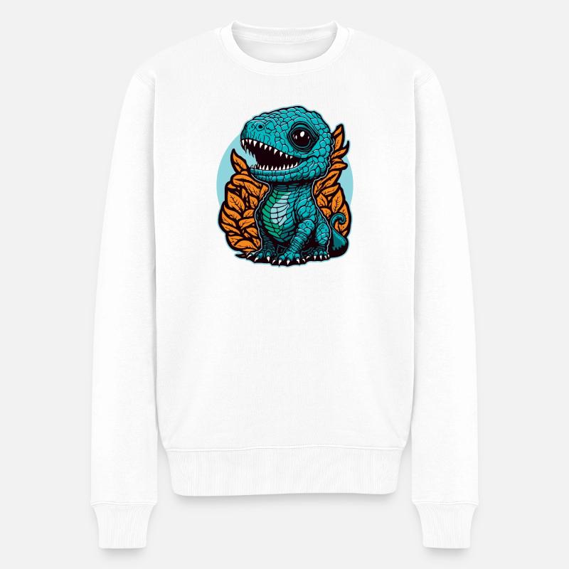 Petit Dinosaure Mignon - Pull Premium bio Homme - blanc