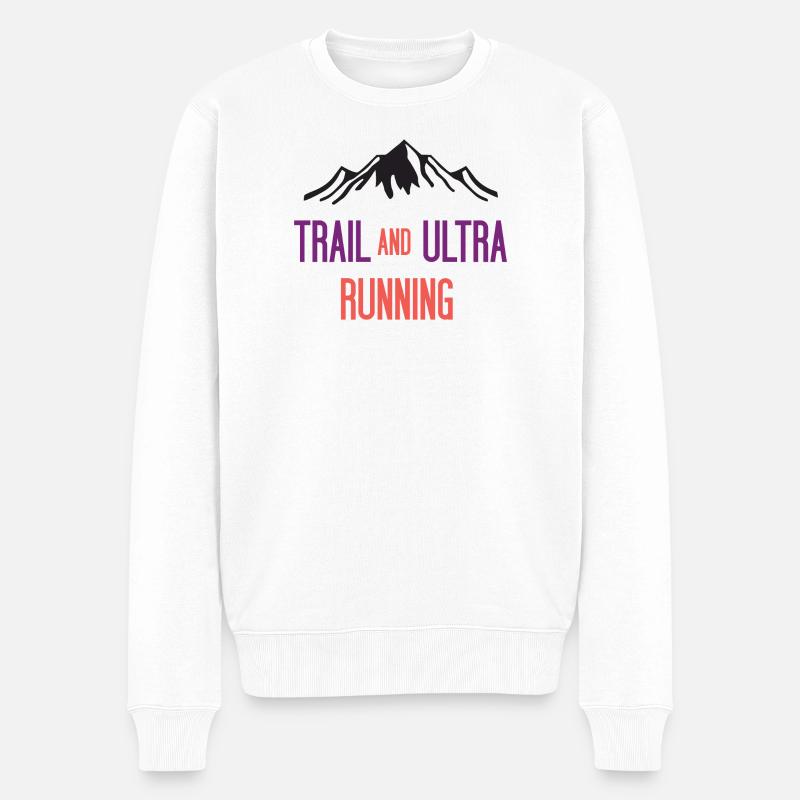 Trail et Ultra Running - Pull Premium bio Homme - blanc
