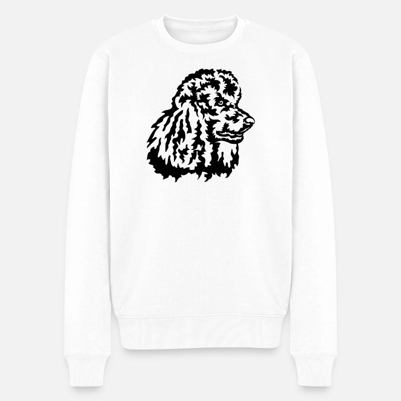 Grosse tête de caniche - Pull Premium bio Homme - blanc