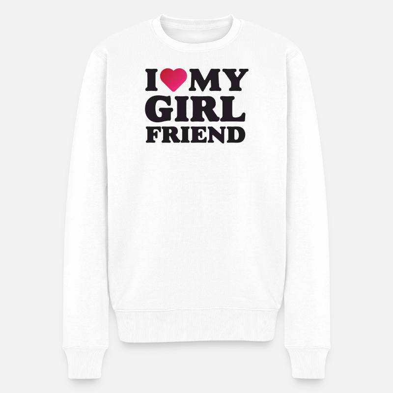J’aime ma petite amie - Pull Premium bio Homme - blanc