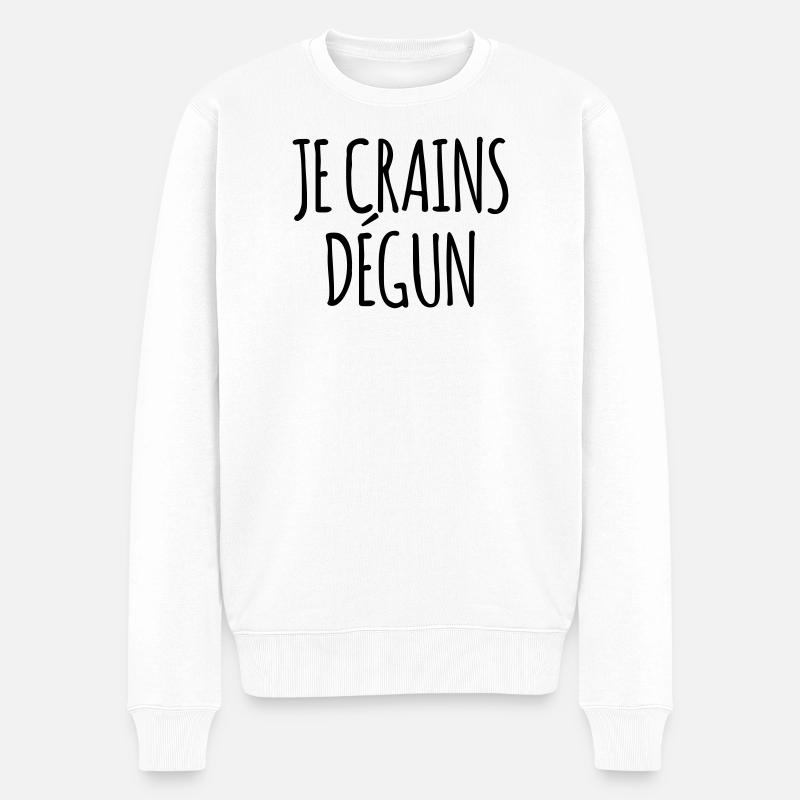 Je crains dégun - Marseille bébé - Pull Premium bio Homme - blanc