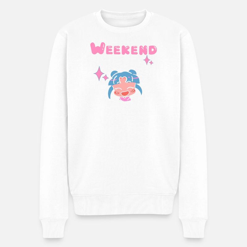 weekend - Pull Premium bio Homme - blanc