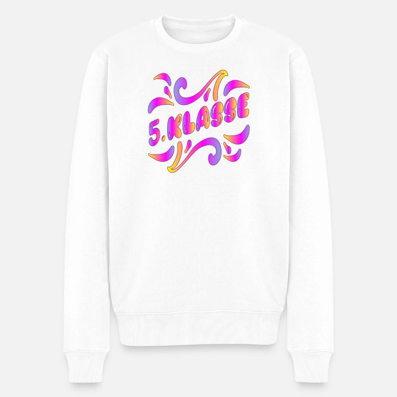 5. Klasse - SCHULWECHSEL - Männer Premium Bio Pullover - Weiß