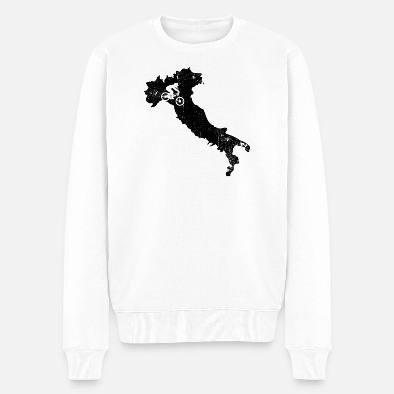 Bitte laden Sie das Designbild hoch - Männer Premium Bio Pullover - Weiß