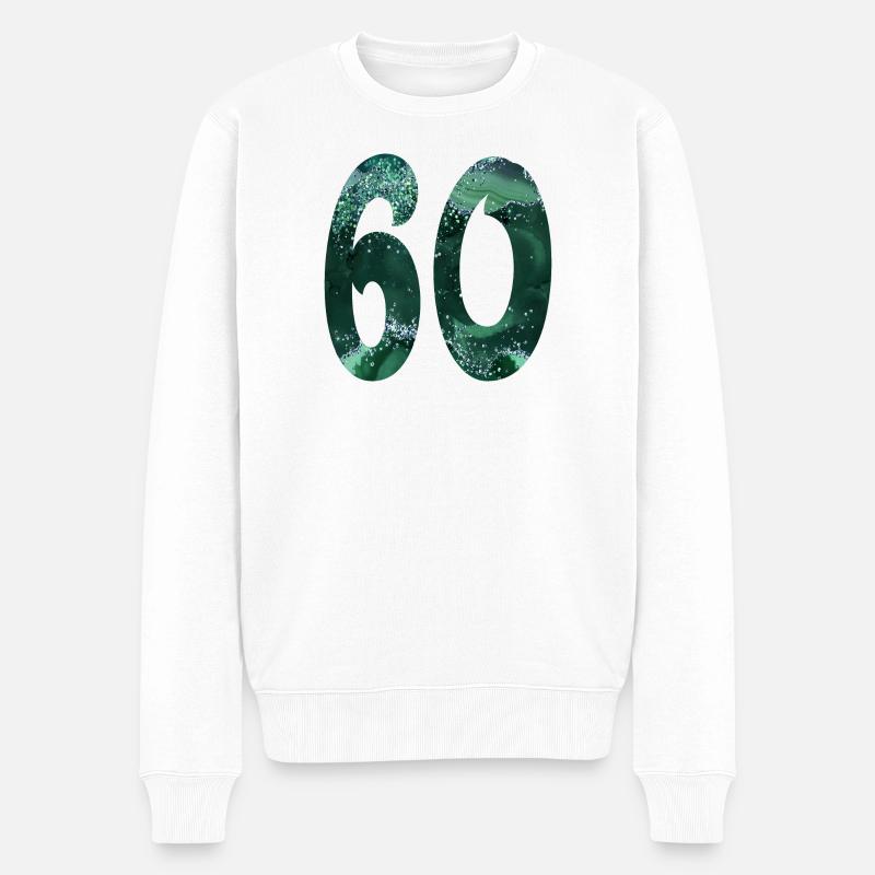 Numéro 60 - 60e anniversaire - Pull Premium bio Homme - blanc