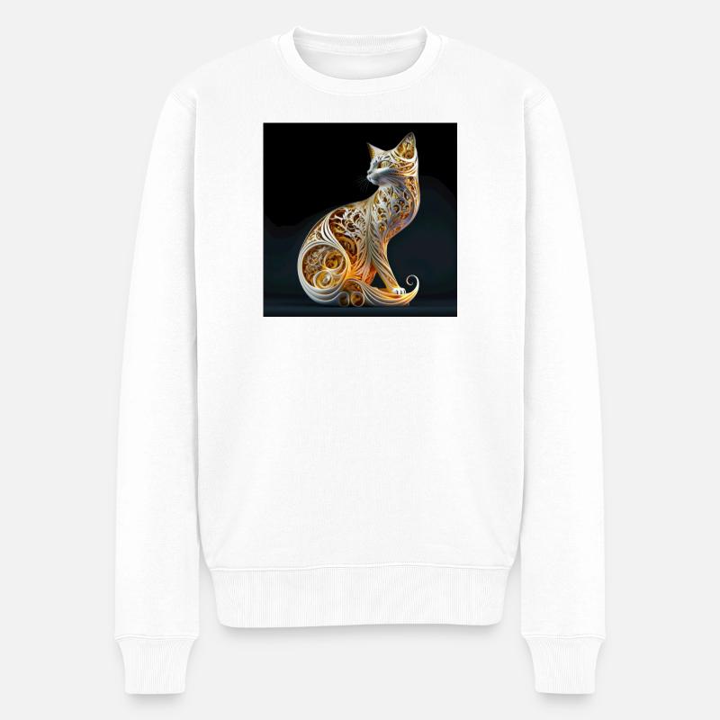 Cat 01 - Pull Premium bio Homme - blanc