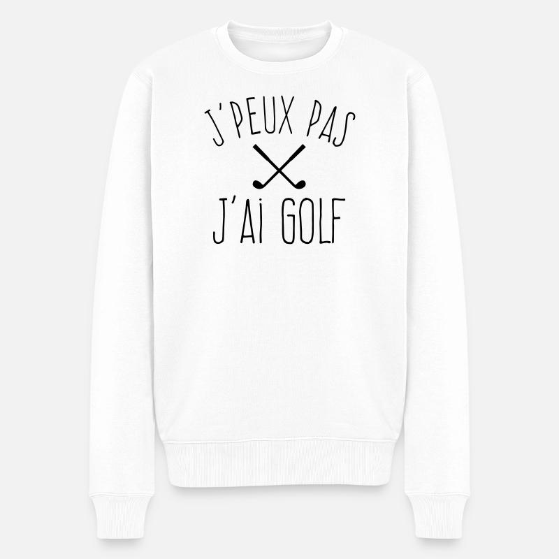 J'peux pas j'ai golf  - Pull Premium bio Homme - blanc