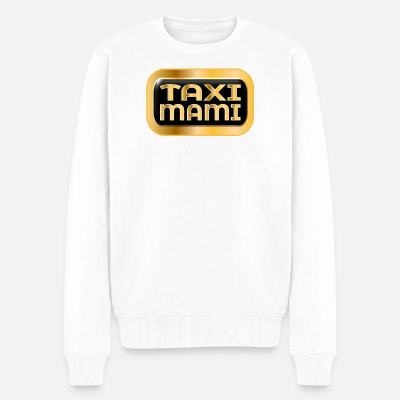 MÈRE CHAUFFEUR - MAMAN TAXI - Pull Premium bio Homme - blanc