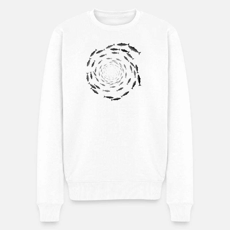 Banc de poisson - Pull Premium bio Homme - blanc