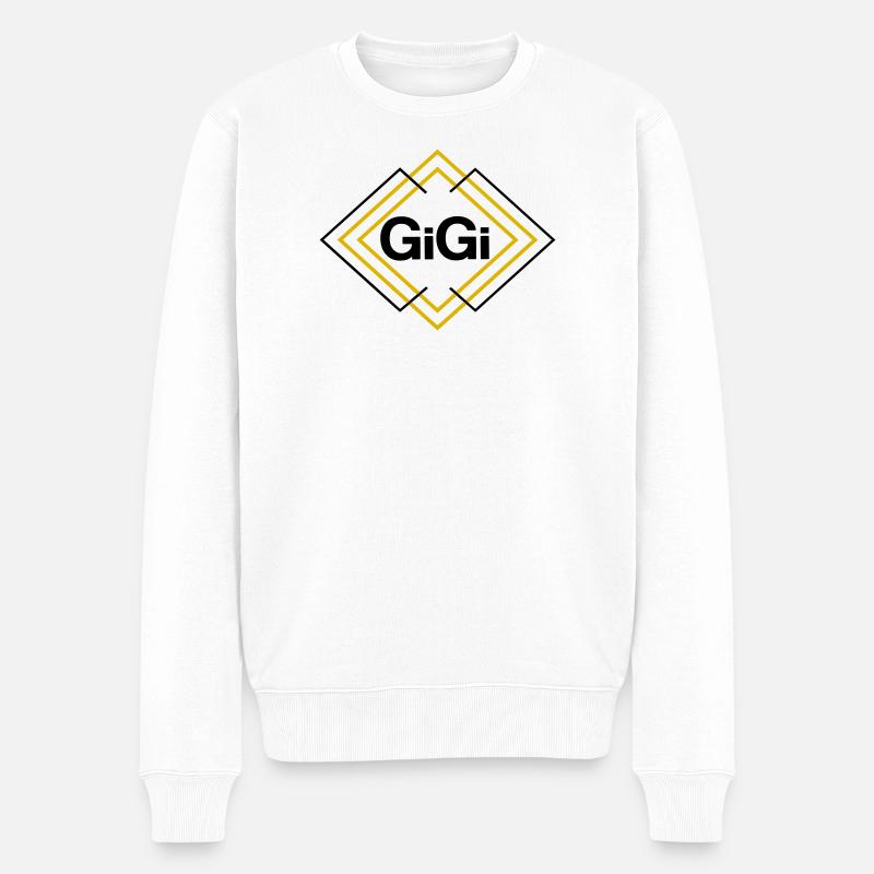Gigi - Männer Premium Bio Pullover - Weiß