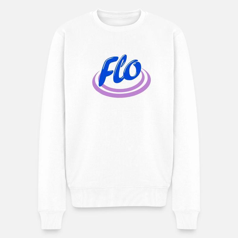 Flo - Männer Premium Bio Pullover - Weiß