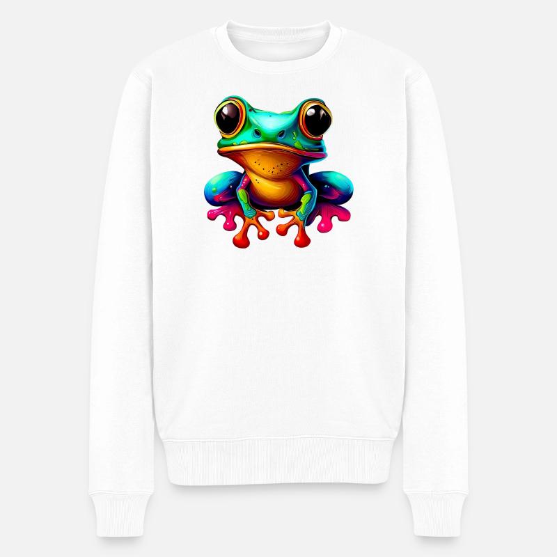 Grenouille - Pull Premium bio Homme - blanc