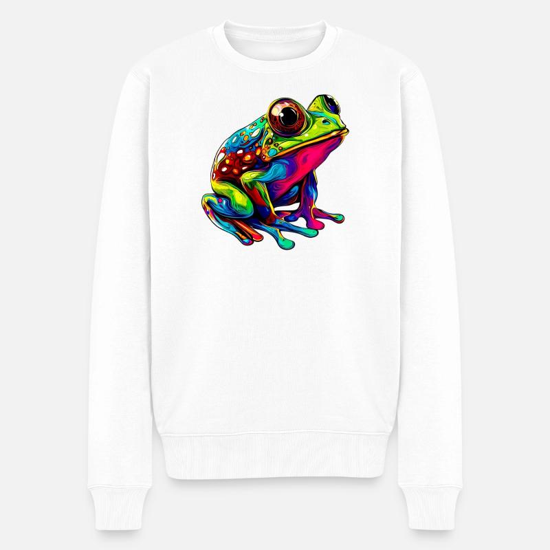 Grenouille - Pull Premium bio Homme - blanc