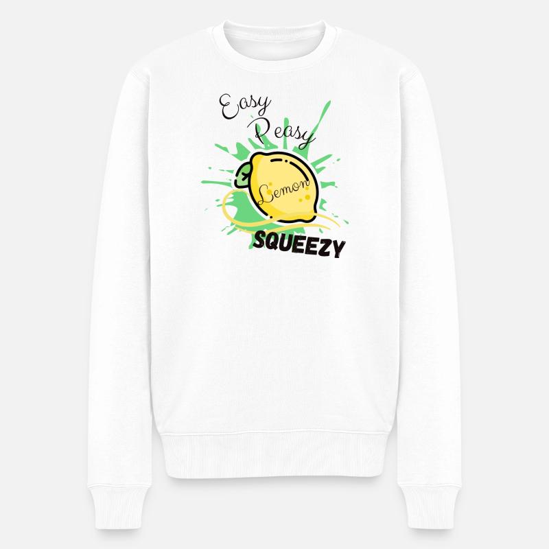 Zitrone Facile Facile Moulette - Pull Premium bio Homme - blanc