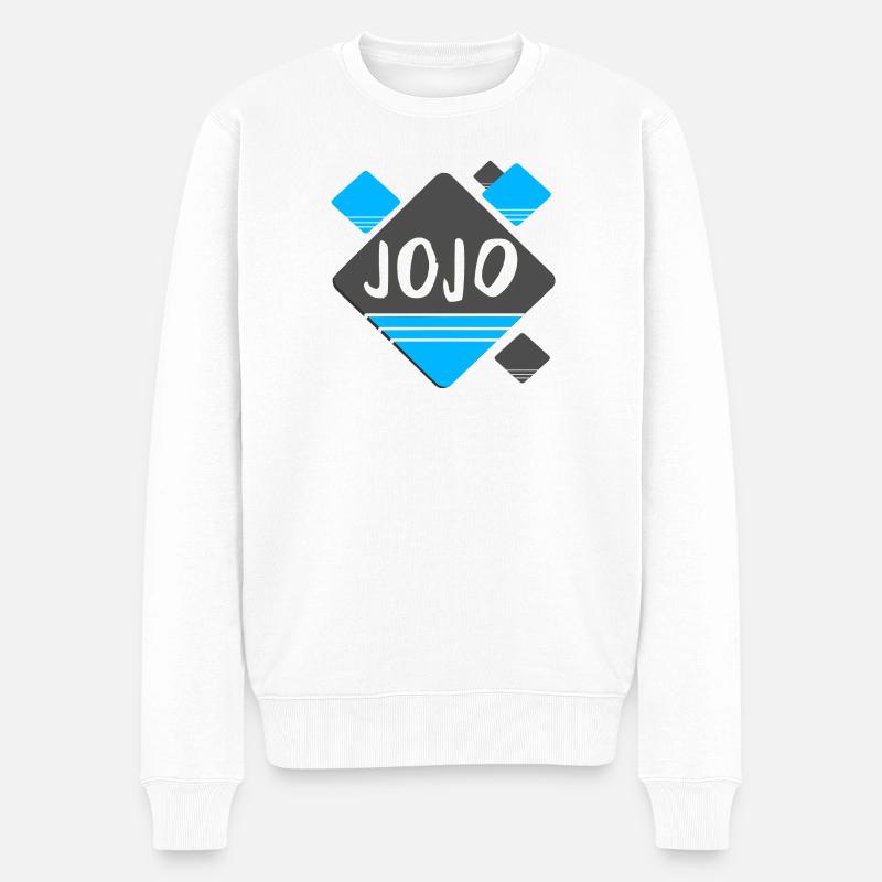 Jojo - Männer Premium Bio Pullover - Weiß
