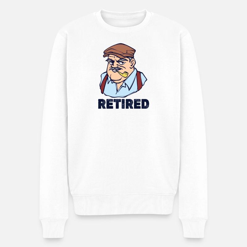 Pension Dire Liberté de retraite - Pull Premium bio Homme - blanc