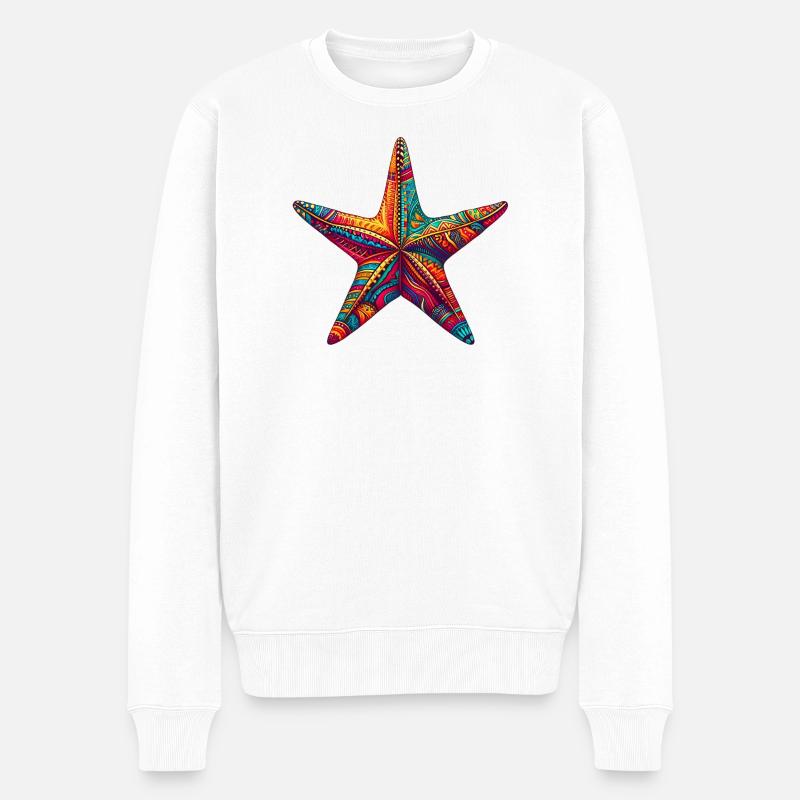 Étoile de mer - Pull Premium bio Homme - blanc