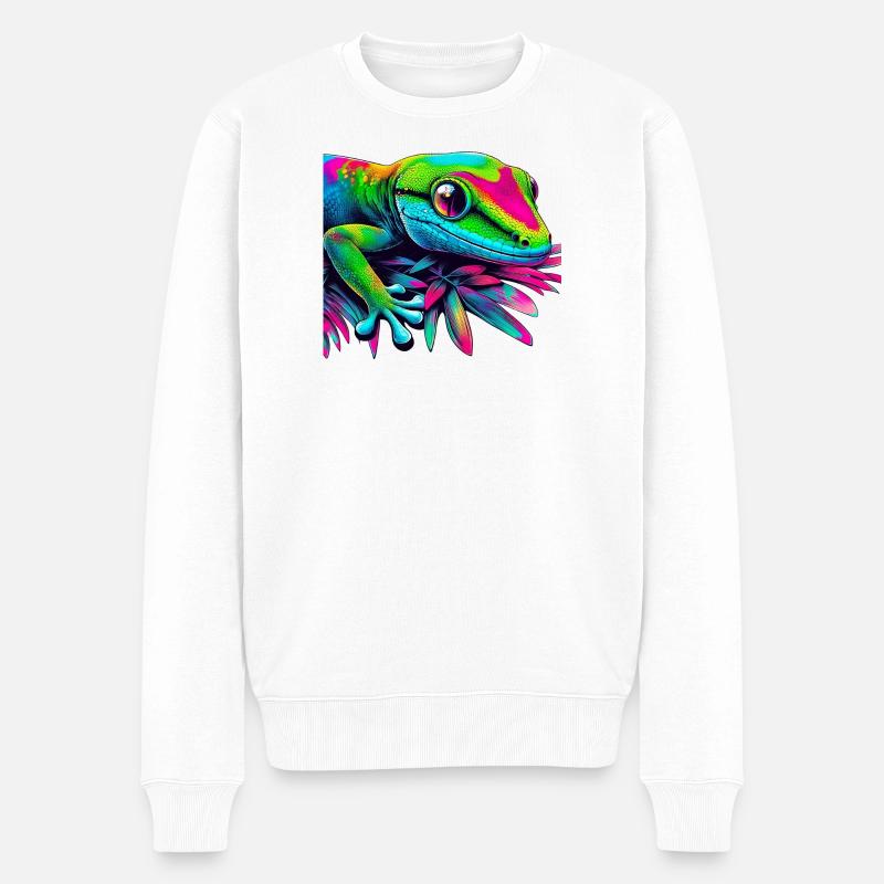 Gecko - Pull Premium bio Homme - blanc