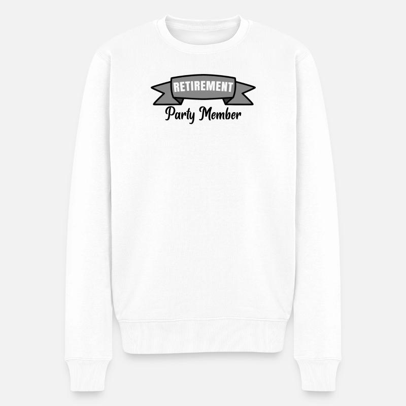 Pensionierung Statement Ruhestand Auszeit Beruf - Männer Premium Bio Pullover - Weiß