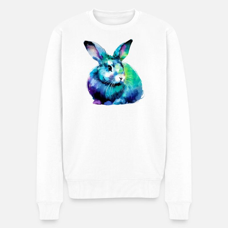 Lapin - Pull Premium bio Homme - blanc