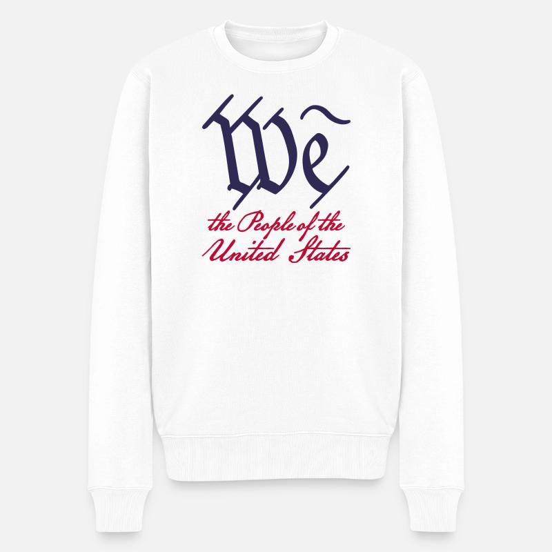 Wir, das Volk 2 - Männer Premium Bio Pullover - Weiß