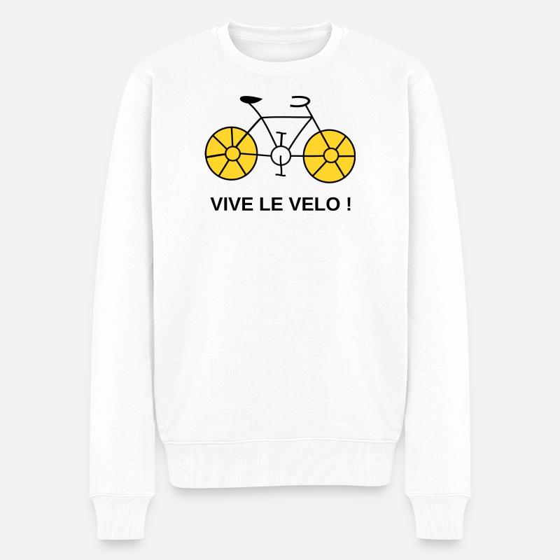 RETRAITE. BONNE RETRAITE. JOYEUSE RETRAITE - Pull Premium bio Homme - blanc