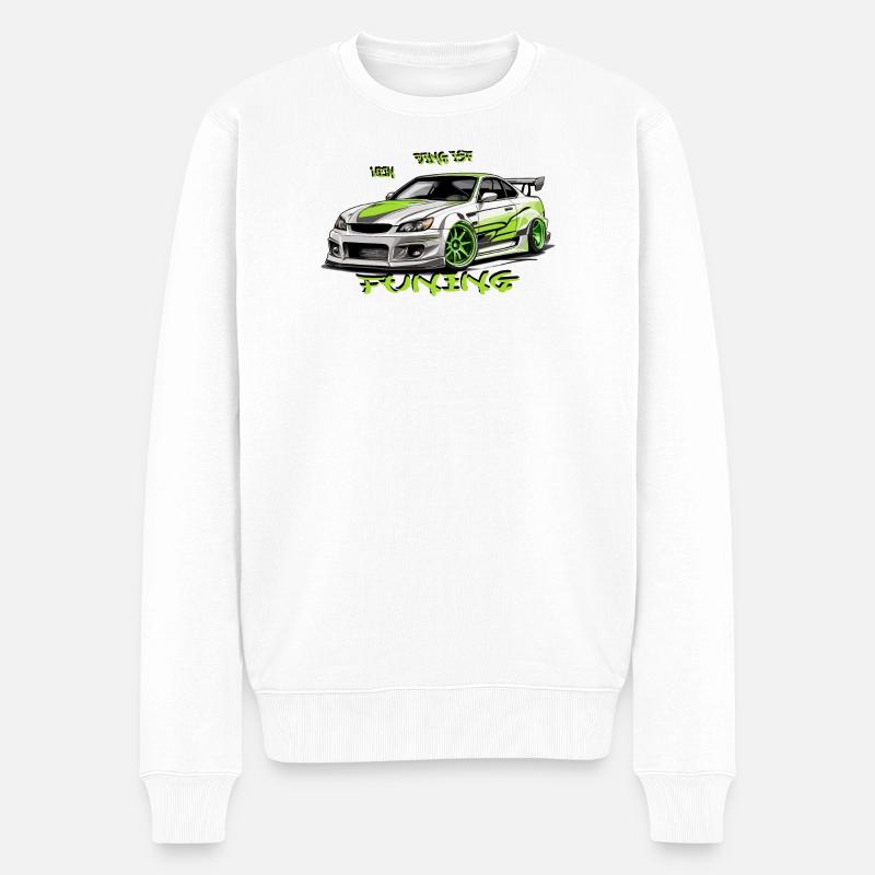 Mein Ding ist Tuning - Männer Premium Bio Pullover - Weiß