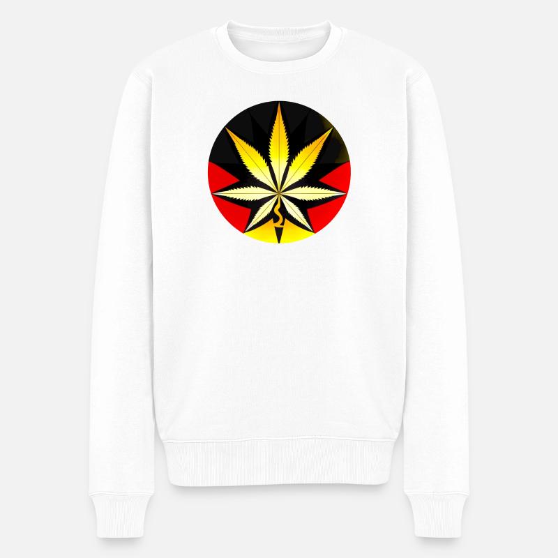 Grüne Welle 2024 - Männer Premium Bio Pullover - Weiß