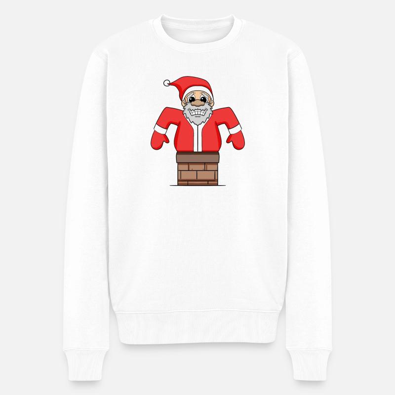 Le Père Noël est coincé - Pull Premium bio Homme - blanc