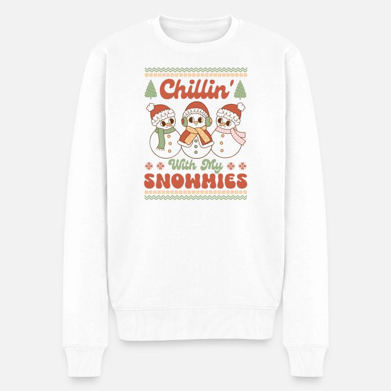 Pull de Noël moche - Pull Premium bio Homme - blanc