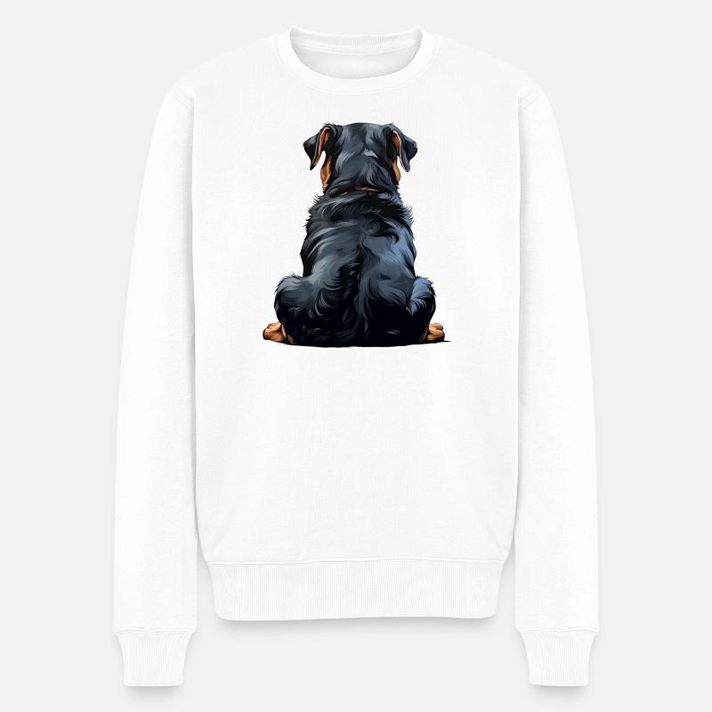 Rottweiler - Pull Premium bio Homme - blanc