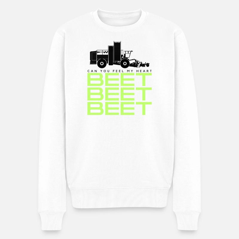 Rübenroder Tshirt - Männer Premium Bio Pullover - Weiß