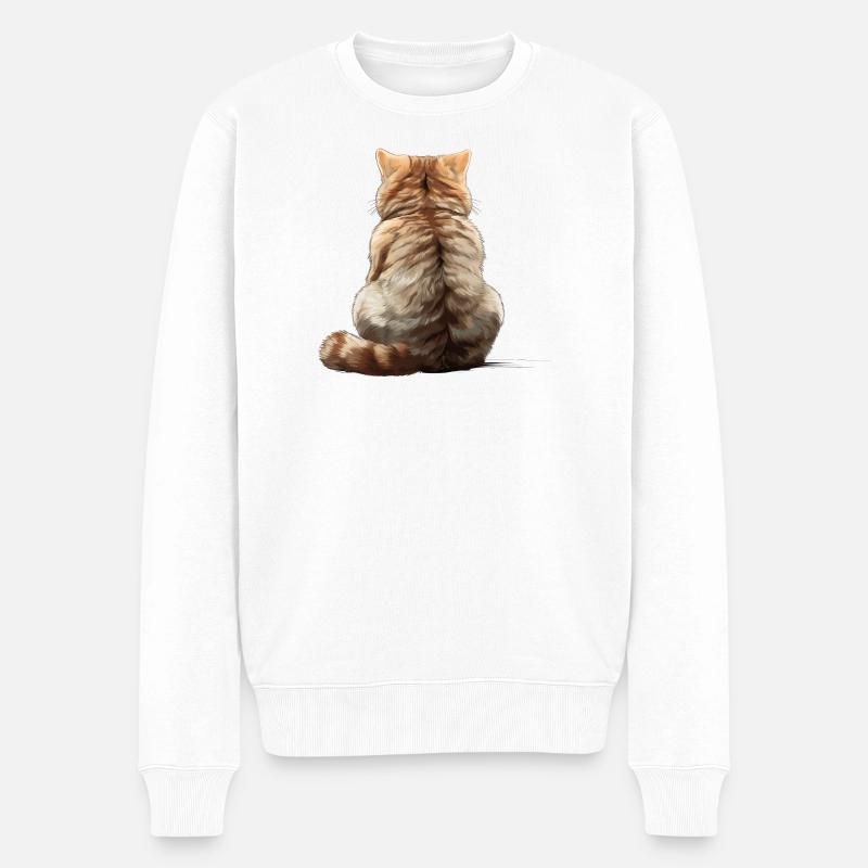 Exotic Shorthair - Pull Premium bio Homme - blanc