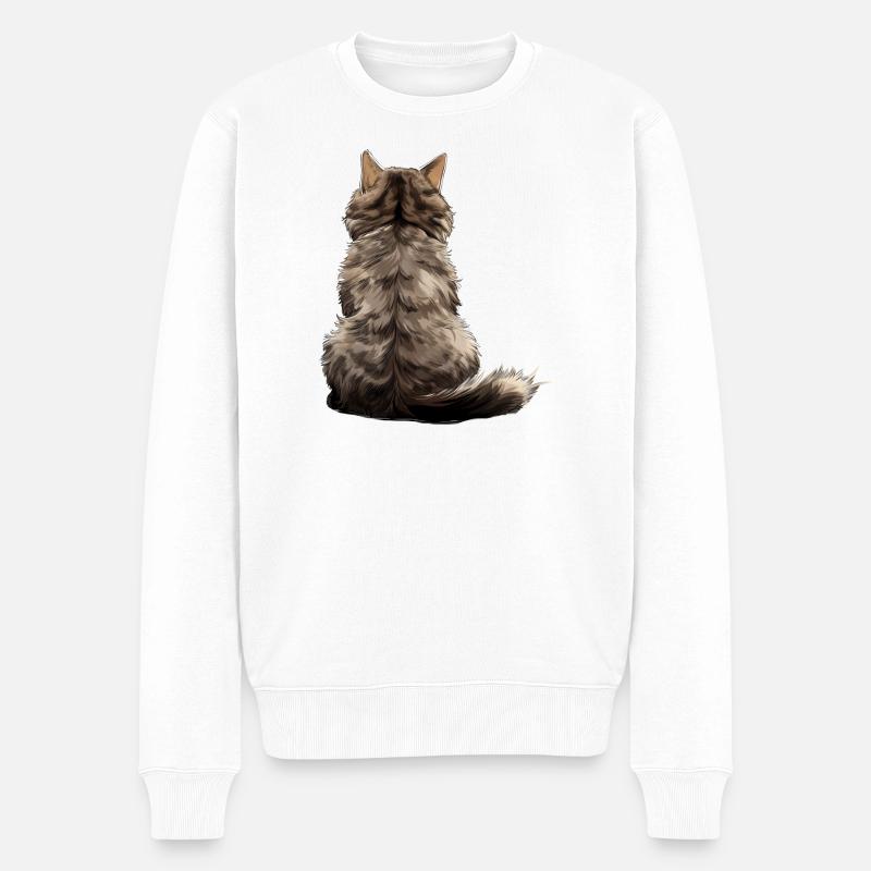 Selkirk Rex - Männer Premium Bio Pullover - Weiß
