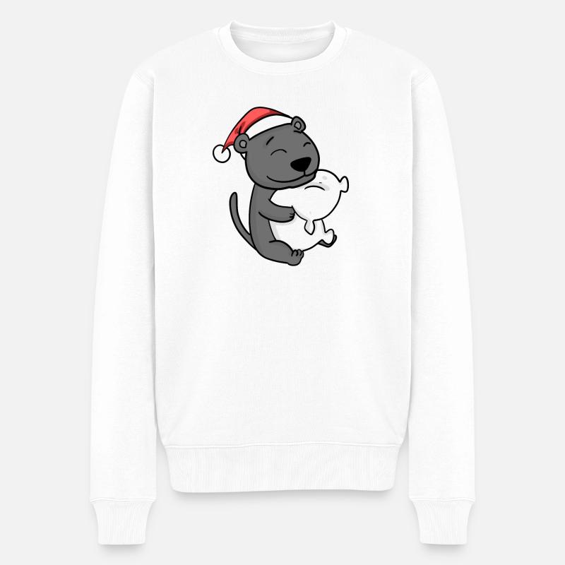 Mignon Fatigué Noël - Pull Premium bio Homme - blanc