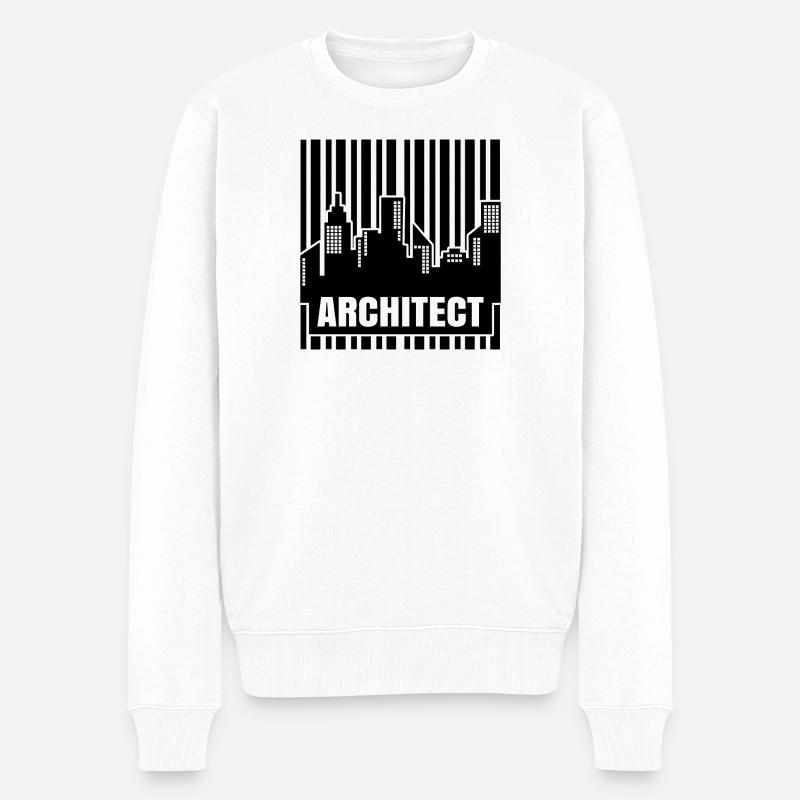 Carrière : Architecte, Profession, Emploi, Superviseur, Travail - Pull Premium bio Homme - blanc