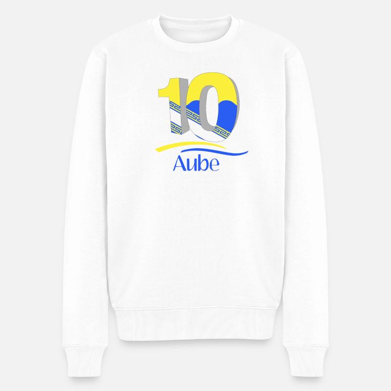 Morgendämmerung - Männer Premium Bio Pullover - Weiß