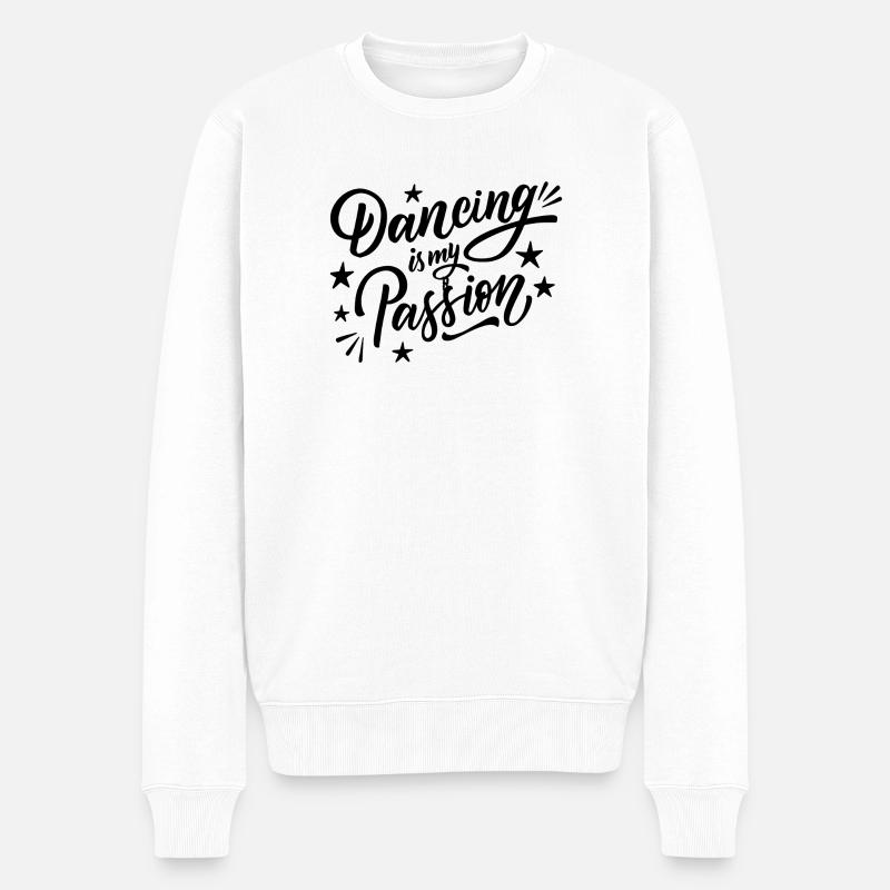 Dancing is my Passion - Männer Premium Bio Pullover - Weiß
