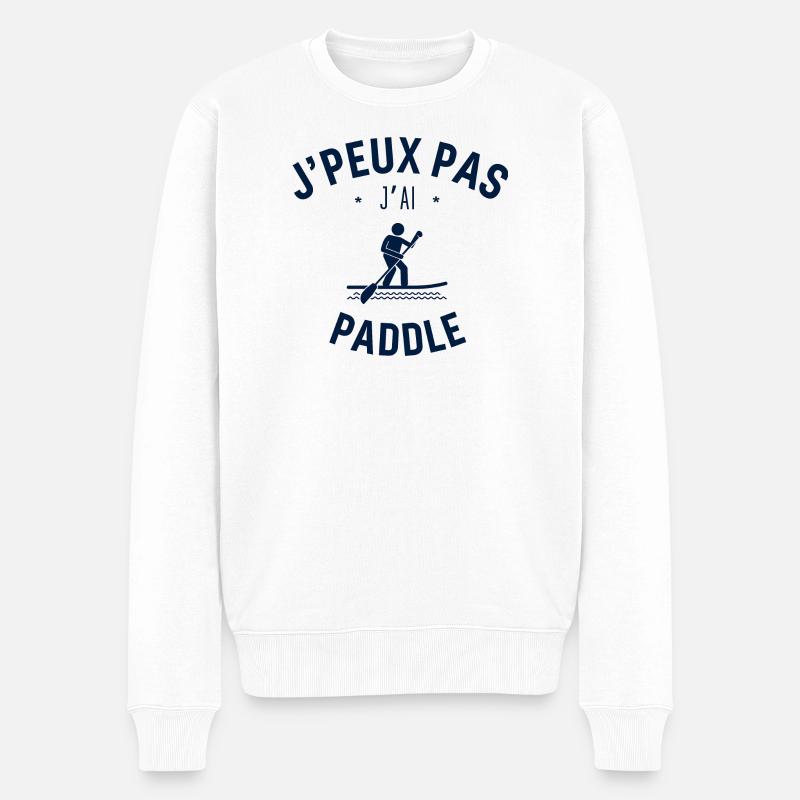 J peux pas j ai paddle - Pull Premium bio Homme - blanc