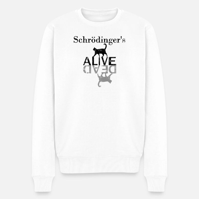 Le chat de Schrödinger - Pull Premium bio Homme - blanc