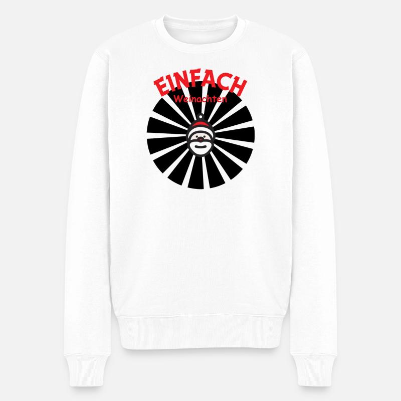 Einfach Weihnachten Santa - Männer Premium Bio Pullover - Weiß